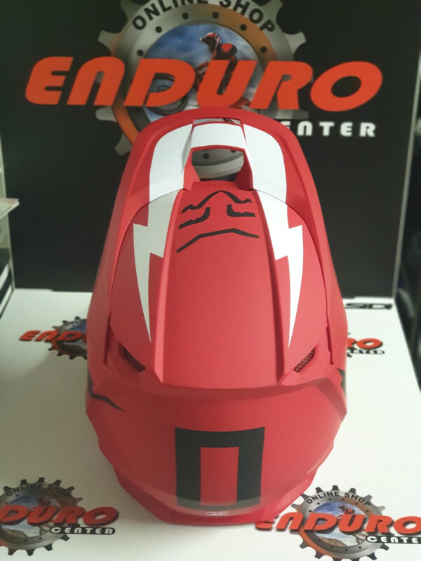 CAPACETE FOX V1 WERD FLM RED/WHT/BLK - Image 7