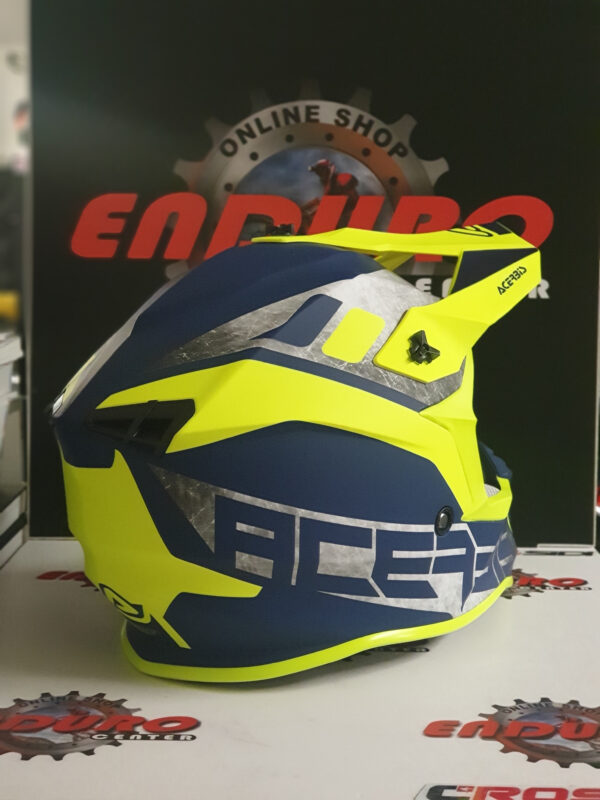 CAPACETE ACERBIS LINEAR BLU/YLWFLU - Image 3