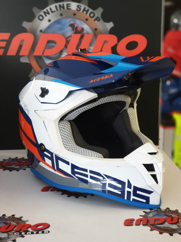CAPACETE ACERBIS LINEAR BLU/WHT/ORG - Image 2