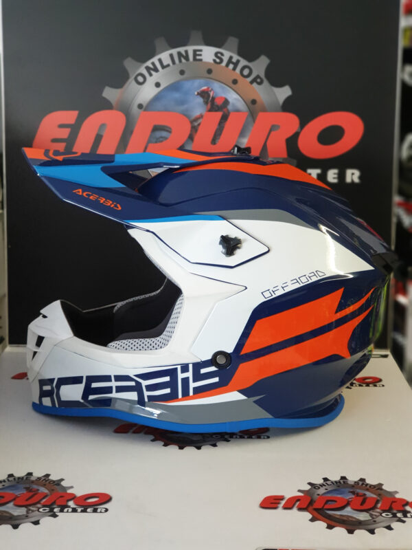 CAPACETE ACERBIS LINEAR BLU/WHT/ORG - Image 3