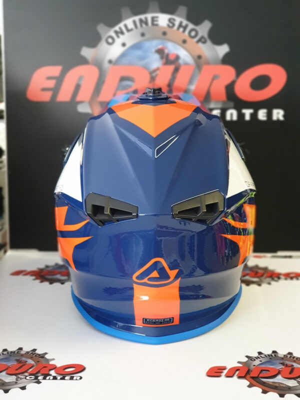 CAPACETE ACERBIS LINEAR BLU/WHT/ORG - Image 4