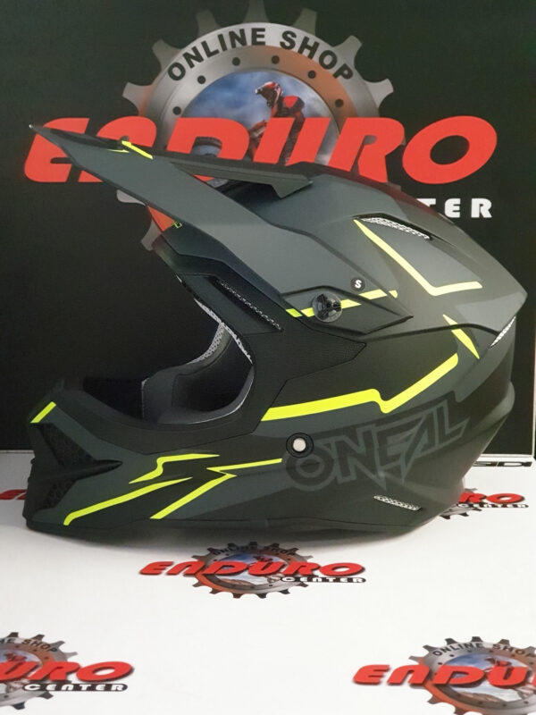CAPACETE ONEAL SERIES 3 VOLTAGE BLK/GRY/YLWFLU - Image 3