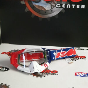 ÓCULOS 100% FMF EDITION POWERBOMB USA RED/BLU/WHT