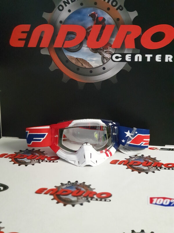 ÓCULOS 100% FMF EDITION POWERBOMB USA RED/BLU/WHT - Image 4