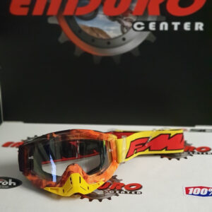 ÓCULOS 100% FMF EDITION POWERBOMB SPARK BLK/YLW/ORG