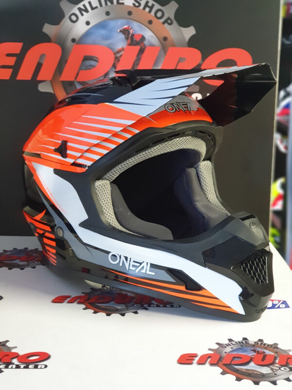 CAPACETE ONEAL SERIES 1 STREAM ORG/BLK/WHT - Image 2