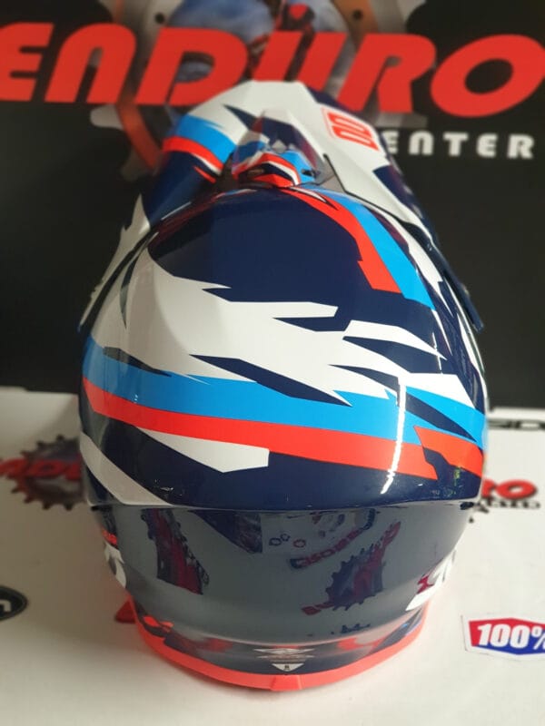 CAPACETE SHOT FURIOUS SCORE BLU/WHT/RED - Image 5