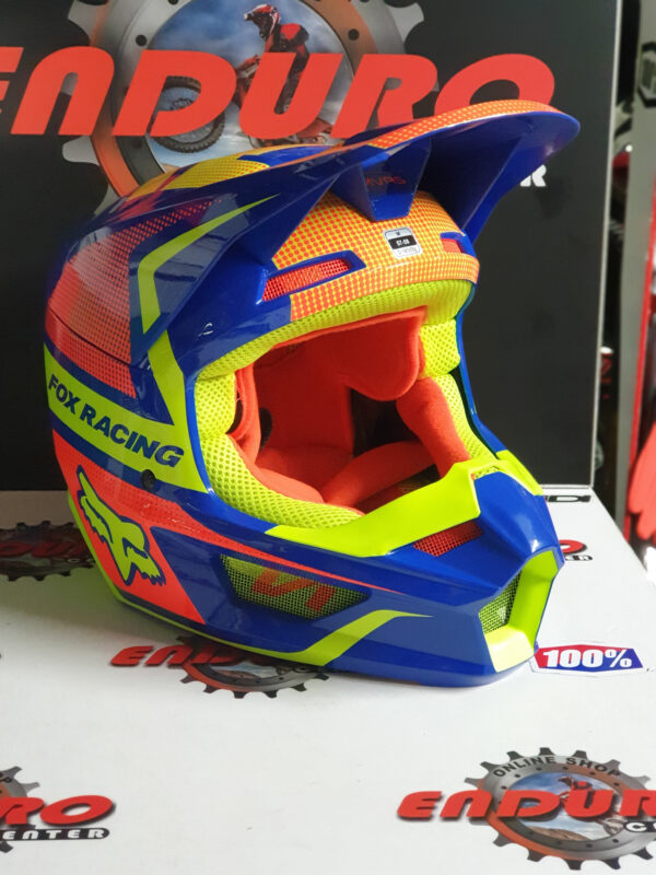 CAPACETE FOX V1 OKTIV BLUE MX MULTICOLOR - Image 2