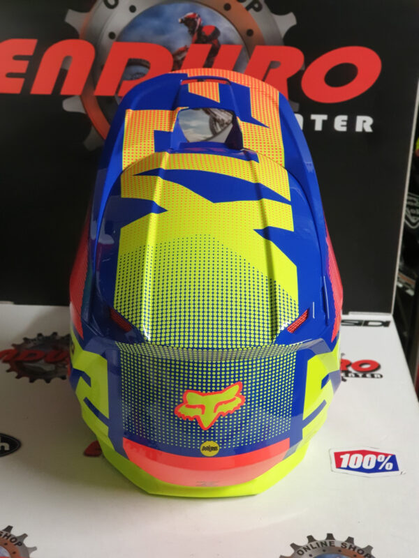 CAPACETE FOX V1 OKTIV BLUE MX MULTICOLOR - Image 8