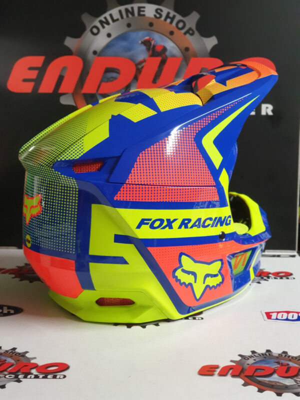 CAPACETE FOX V1 OKTIV BLUE MX MULTICOLOR - Image 4
