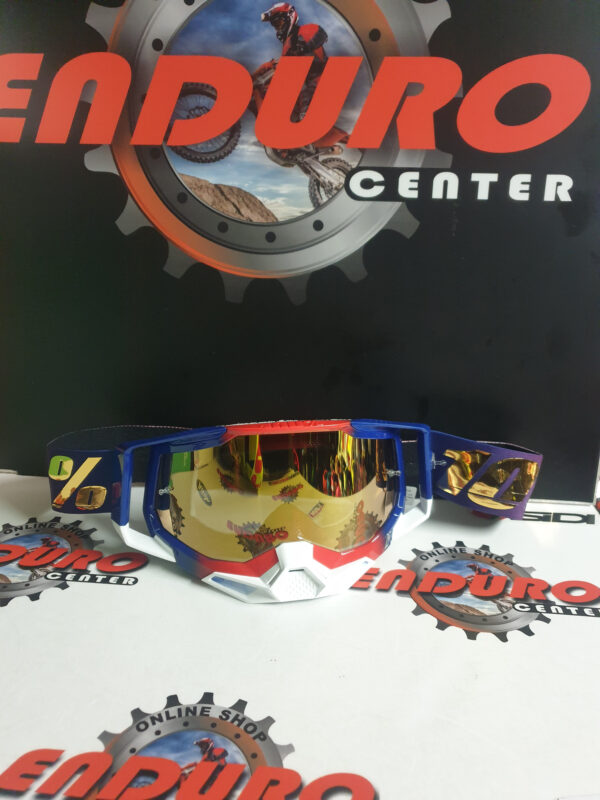 ÓCULOS 100% RACECRAFT 2 UNITED BLU/RED/GLD - Image 3