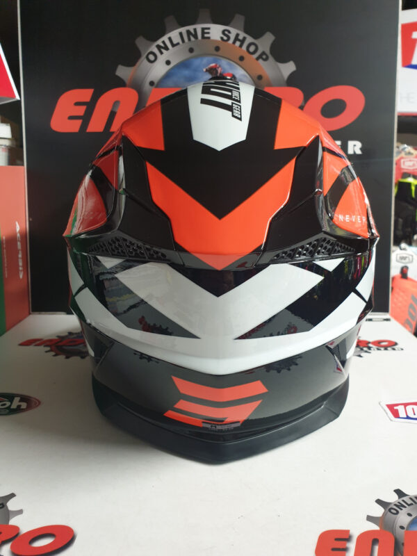 CAPACETE SHOT PULSE REVENGE ORG/BLK/WHT - Image 6