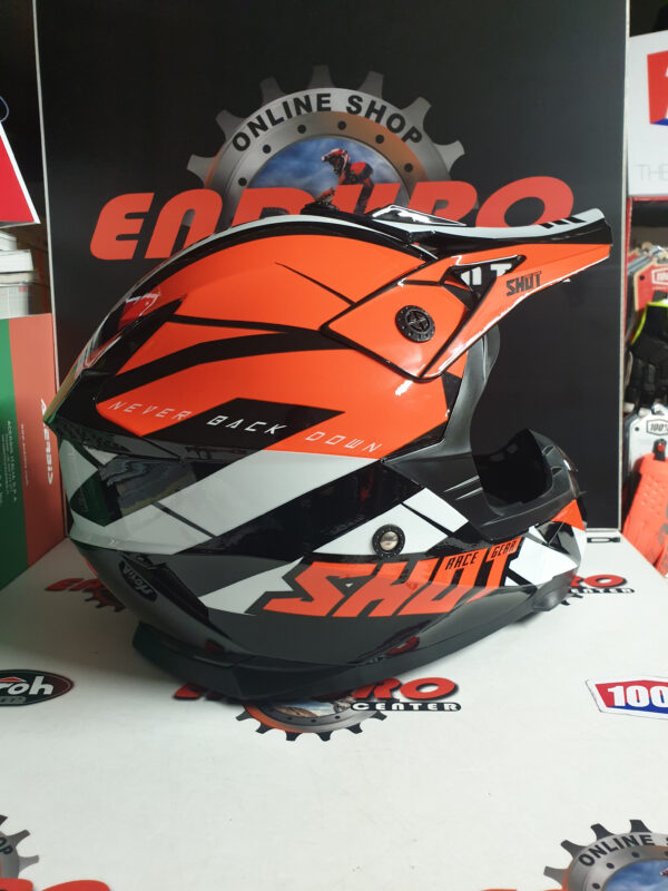 CAPACETE SHOT PULSE REVENGE ORG/BLK/WHT - Image 3