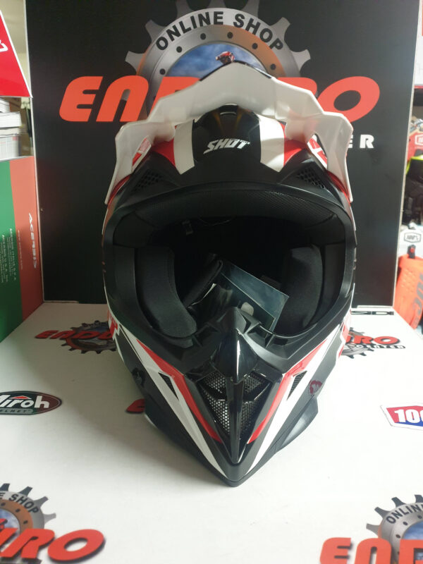 CAPACETE SHOT PULSE REVENGE RED/WHT/BLK - Image 5