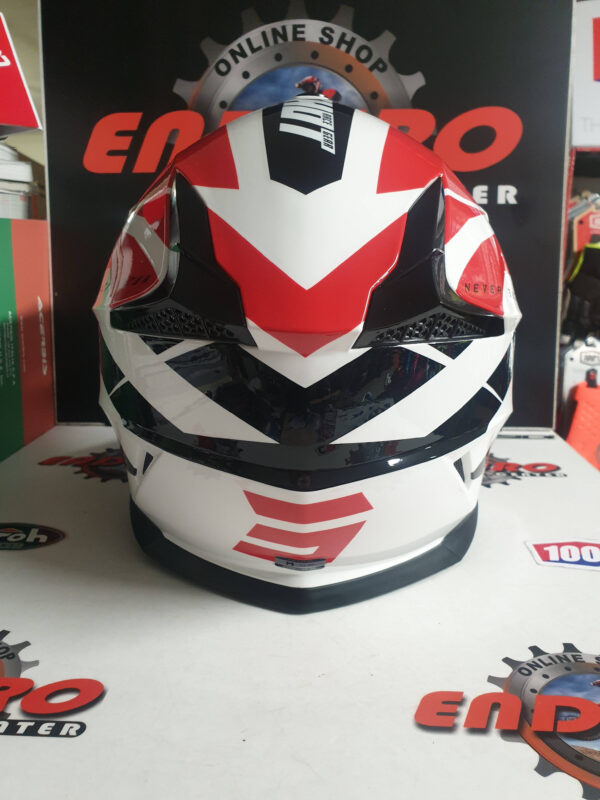 CAPACETE SHOT PULSE REVENGE RED/WHT/BLK - Image 6