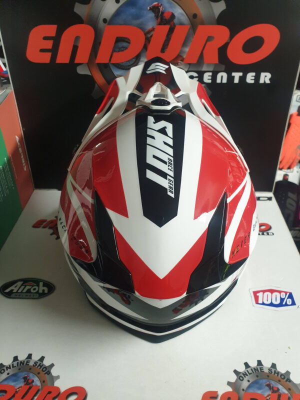 CAPACETE SHOT PULSE REVENGE RED/WHT/BLK - Image 7