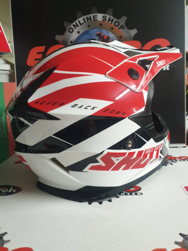 CAPACETE SHOT PULSE REVENGE RED/WHT/BLK - Image 3