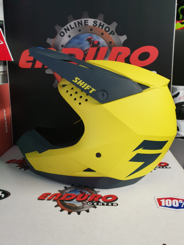 CAPACETE SHIFT WHITE SOLID YLW/BLU - Image 3
