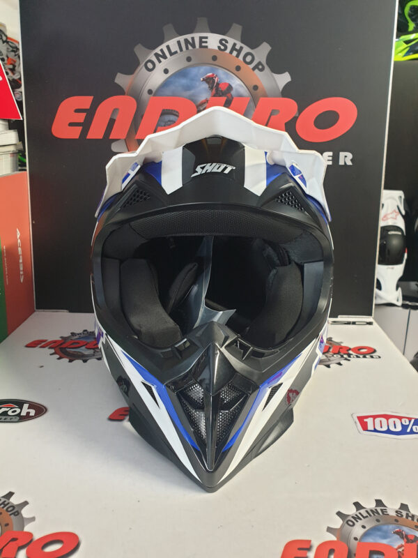 CAPACETE SHOT PULSE REVENGE BLU/WHT/BLK - Image 5