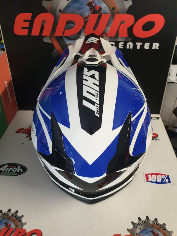 CAPACETE SHOT PULSE REVENGE BLU/WHT/BLK - Image 7