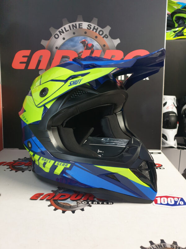 CAPACETE SHOT PULSE REVENGE BLU/YLWFLU/BLK - Image 2