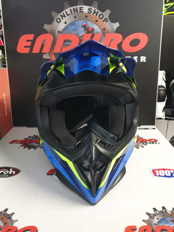 CAPACETE SHOT PULSE REVENGE BLU/YLWFLU/BLK - Image 5