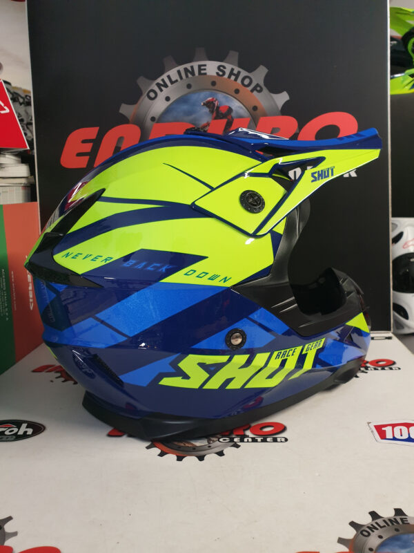 CAPACETE SHOT PULSE REVENGE BLU/YLWFLU/BLK - Image 3