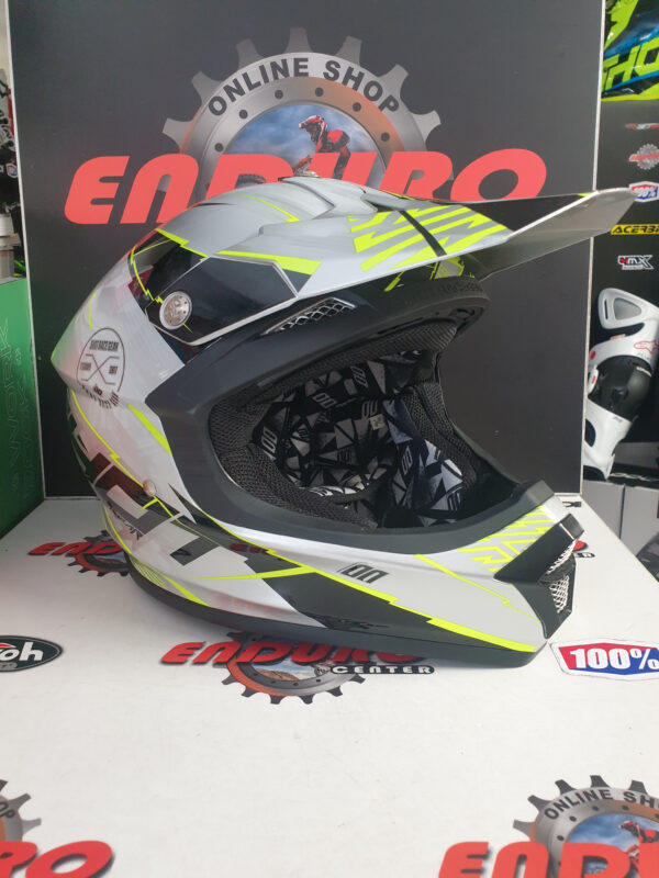 CAPACETE SHOT FURIOUS INFINITY GRY/BLK/YLWFLU - Image 2