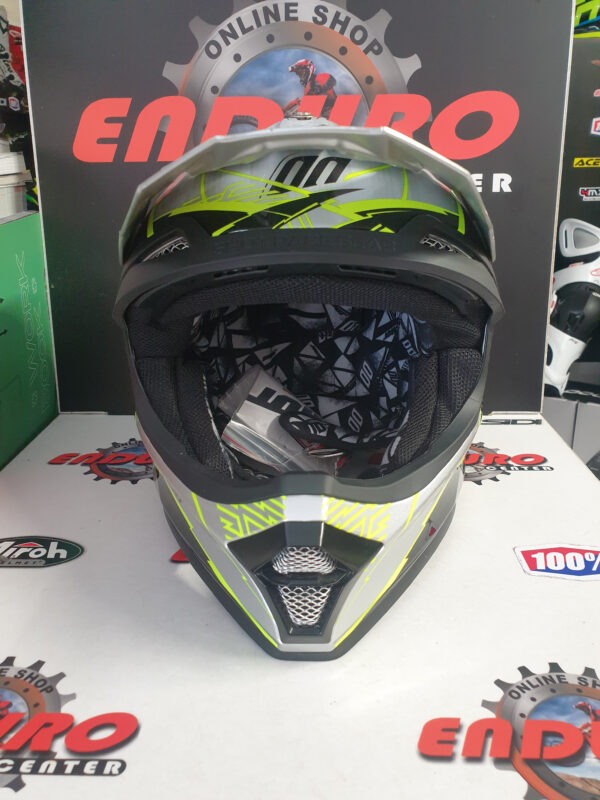 CAPACETE SHOT FURIOUS INFINITY GRY/BLK/YLWFLU - Image 5
