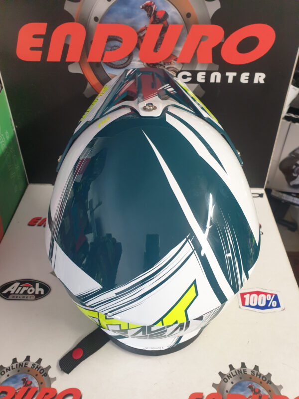 CAPACETE SHOT FURIOUS CLAW WHT/GRNPTL/YLWFLU - Image 6