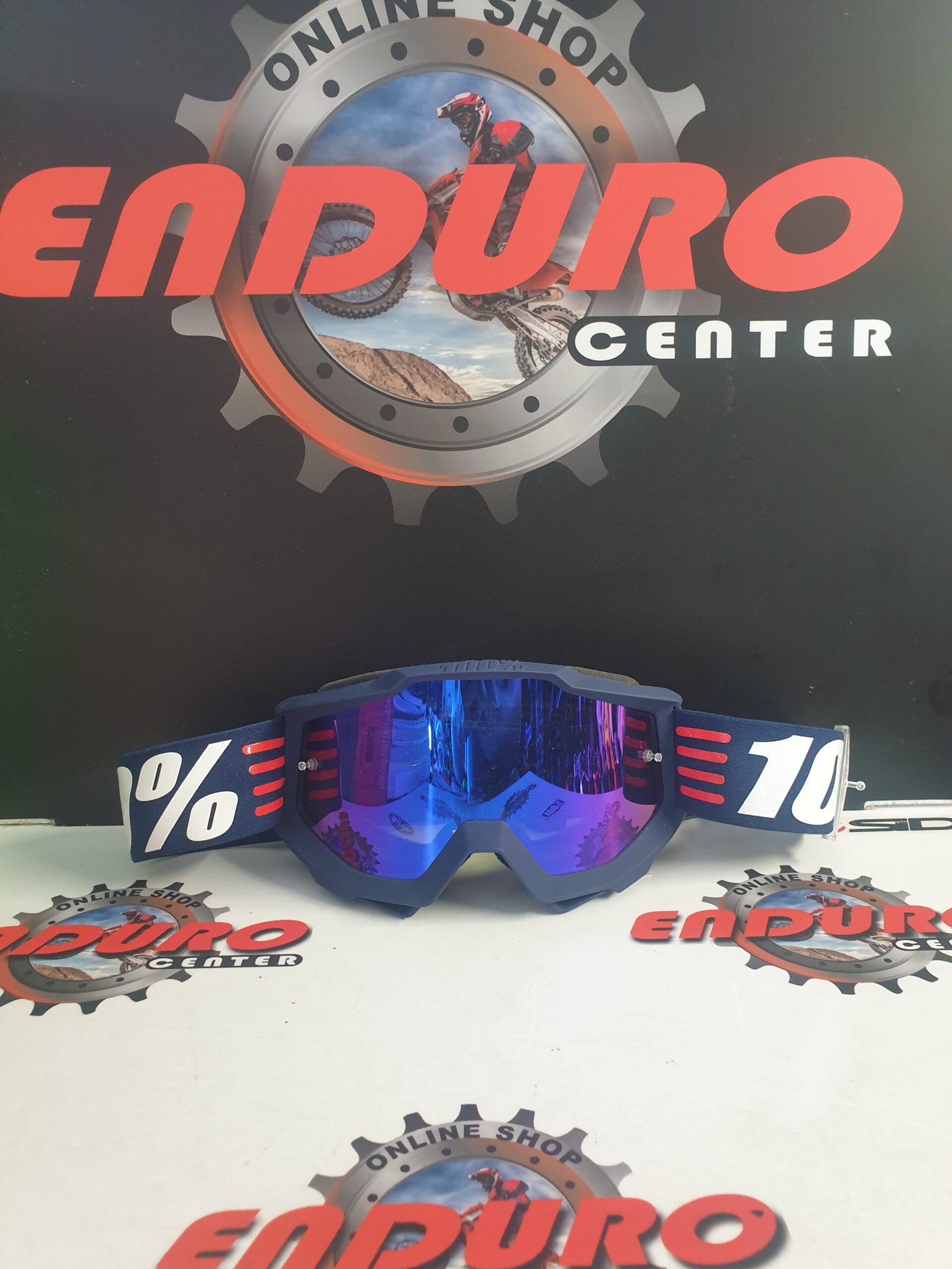 ÓCULOS 100% ACCURI G1 ART DECO DKBLU/RD/WHT 3 ÓCULOS 100% ACCURI G1 ART DECO DKBLU/RD/WHT - Image 3