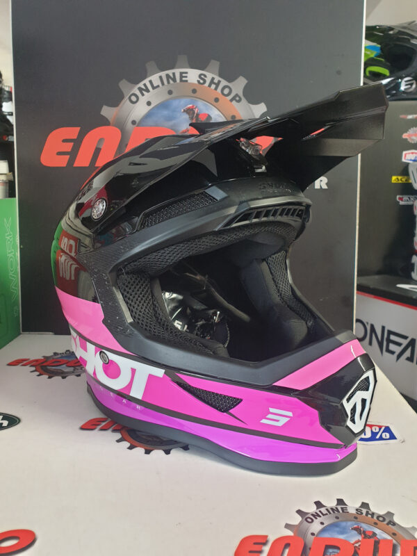 CAPACETE SHOT FURIOUS STORY BLK/PNK - Image 2