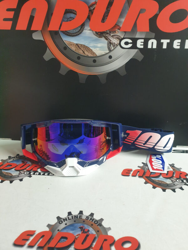 ÓCULOS 100% RACECRAFT 2 REPUBLIC DKBLU/RED/WHT - Image 2