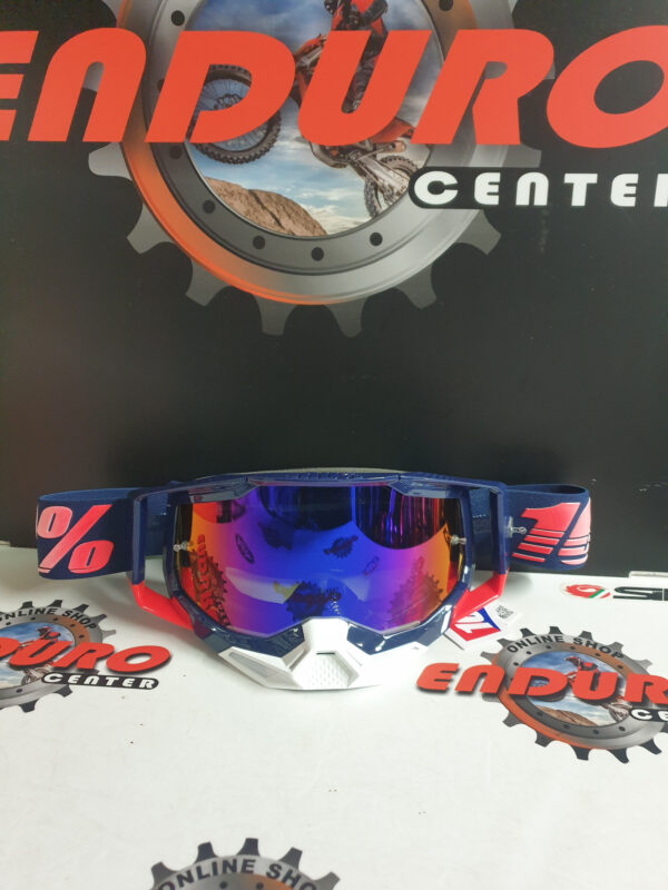 ÓCULOS 100% RACECRAFT 2 REPUBLIC DKBLU/RED/WHT - Image 3