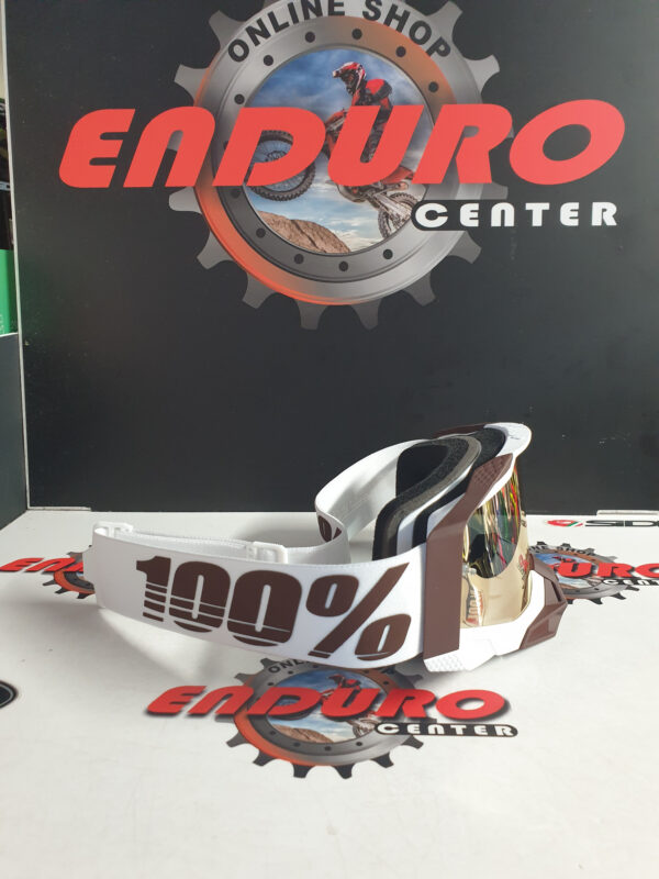ÓCULOS 100% RACECRAFT 2 SNOWBIRD WHT/BRWN - Image 4