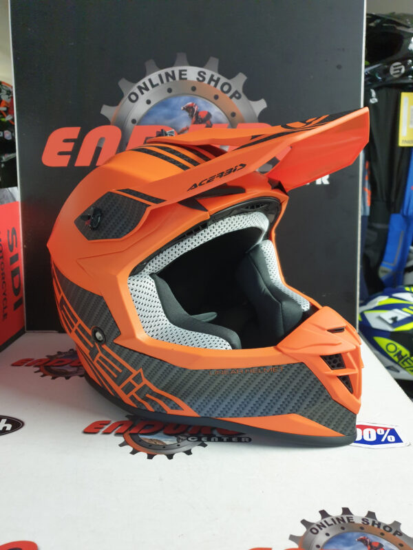 CAPACETE ACERBIS LINEAR ORGFLU/BLK - Image 2