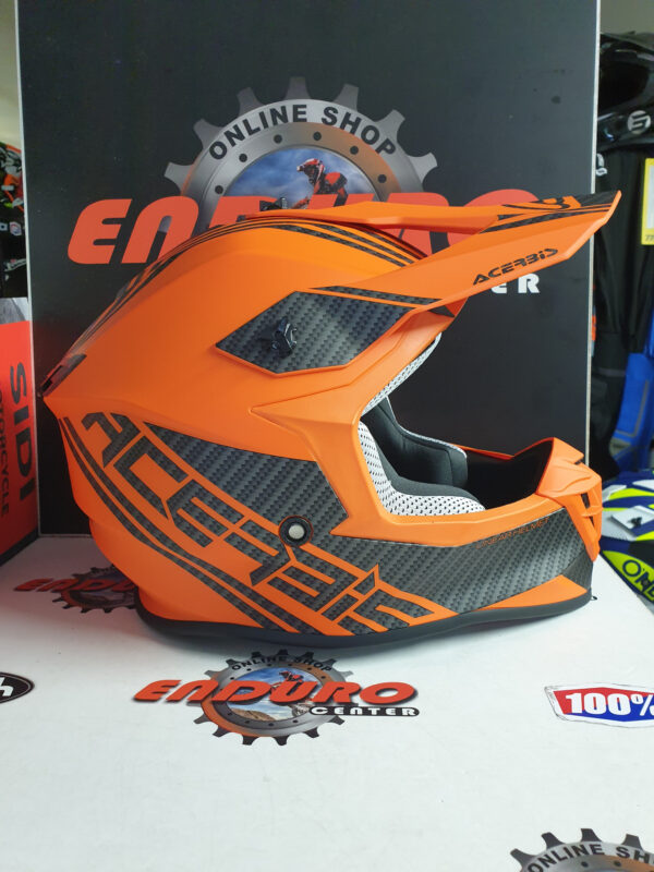 CAPACETE ACERBIS LINEAR ORGFLU/BLK - Image 3