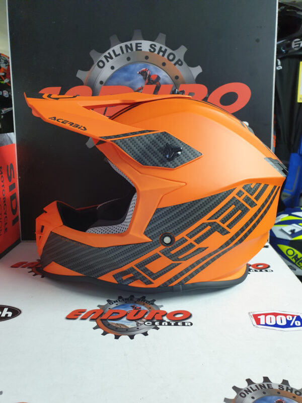 CAPACETE ACERBIS LINEAR ORGFLU/BLK - Image 4