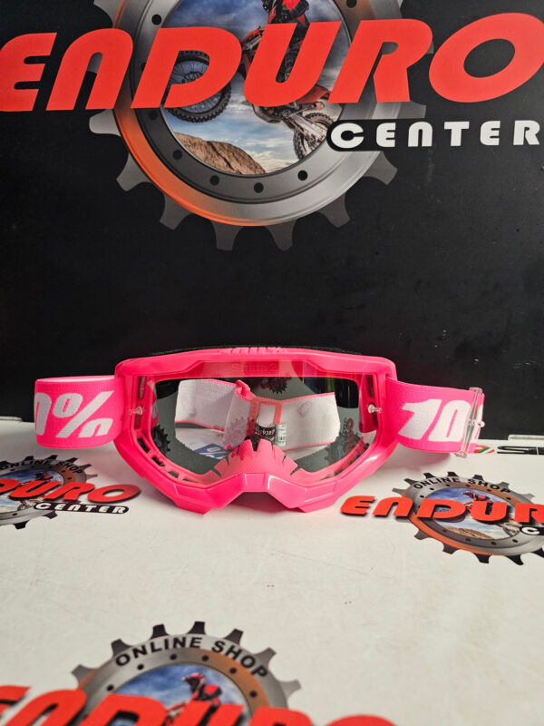 ÓCULOS 100% STRATA 2 M2 PINK FLUO/WHITE - Image 3