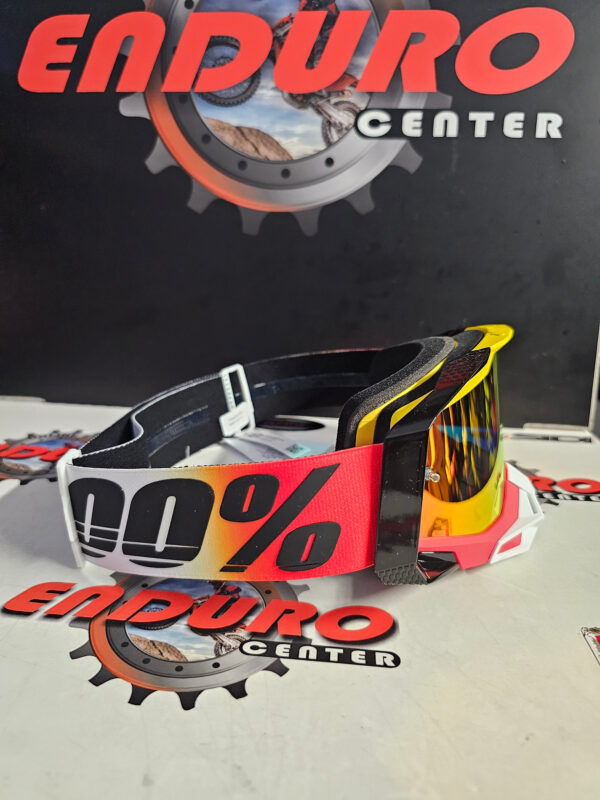 ÓCULOS 100% RACECRAFT 2 OGUSTO BLK/RED/YLW/WHT - Image 4