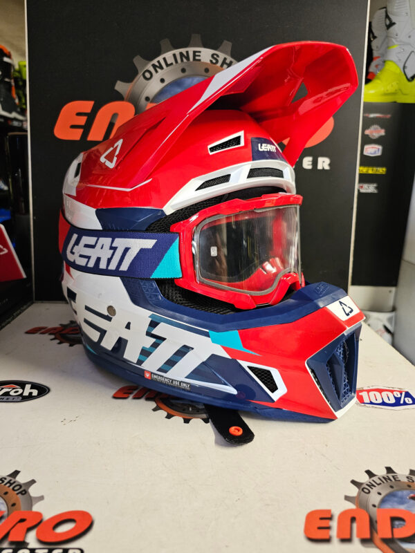 CAPACETE LEATT 7.5 V.22 SET RED/BLU/WHT - Image 2