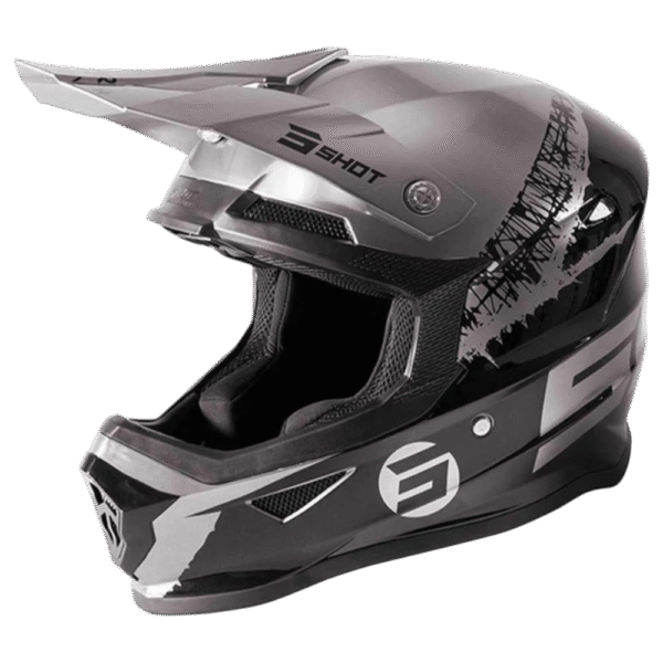 CAPACETE SHOT FURIOUS STORM BLK/SLV