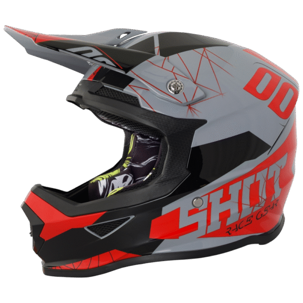 CAPACETE SHOT FURIOUS SPECTRE GRY/RED/BLK