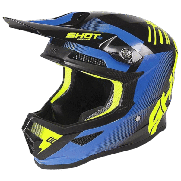 CAPACETE SHOT FURIOUS TRUST BLU/BLK/YLWFLU