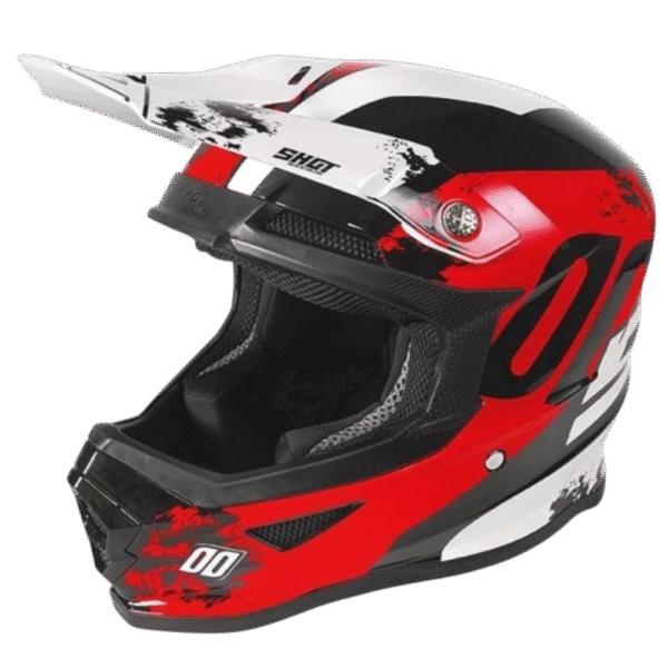 CAPACETE SHOT FURIOUS SHADOW RED/BLK/WHT