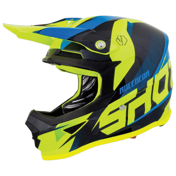 CAPACETE SHOT FURIOUS ULTIMATE YLWFLU/BLK/BLU