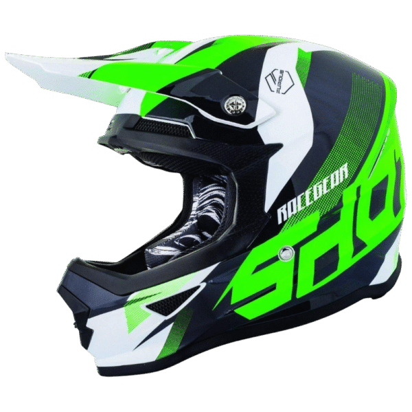 CAPACETE SHOT FURIOUS ULTIMATE GRNFLU/BLK/WHT