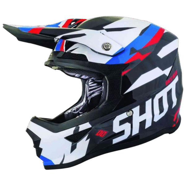 CAPACETE SHOT FURIOUS SCORE BLK/BLU/RED/WHT