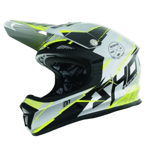 CAPACETE SHOT FURIOUS INFINITY GRY/BLK/YLWFLU