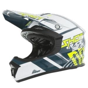CAPACETE SHOT FURIOUS CLAW WHT/GRNPTL/YLWFLU